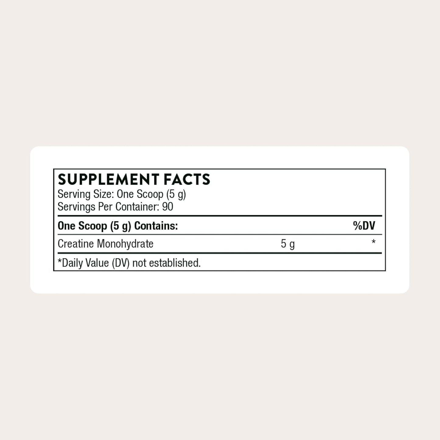 THORNE Creatine, Micronized CreatineMonohydrate Powder, 90 Servings