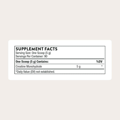 THORNE Creatine, Micronized CreatineMonohydrate Powder, 90 Servings